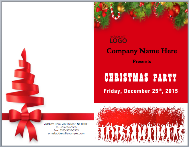 Christmas Party Brochure Template