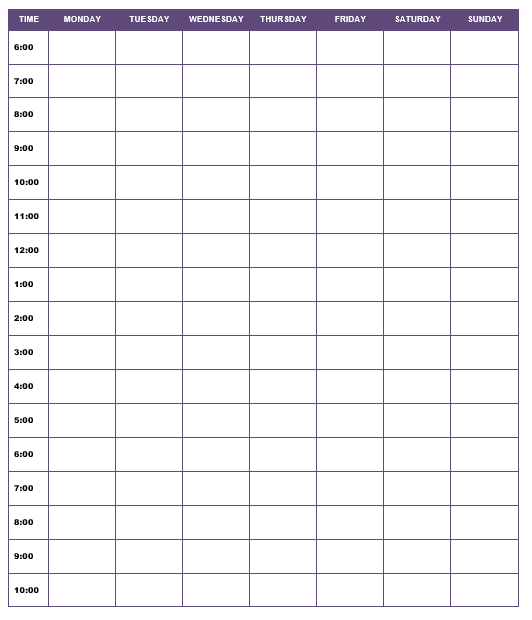 daily planner template 16