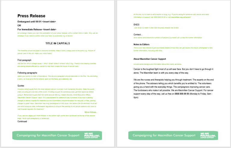 Press Release Template - 15 Free Samples (MS Word Docs)