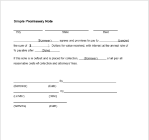 17 free Promissory Note Templates in MS Word Templates