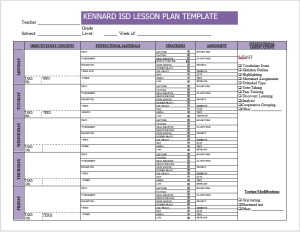 weekly lesson plan word template 02
