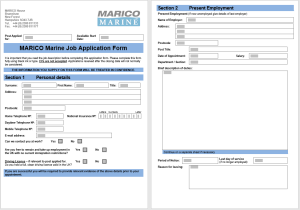 job application form template word