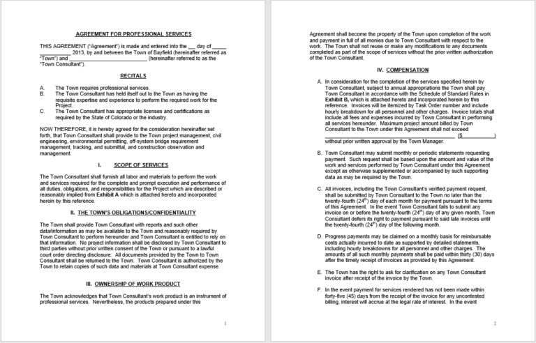 21 Free Consultant Agreement Templates &amp; Samples in MS Word