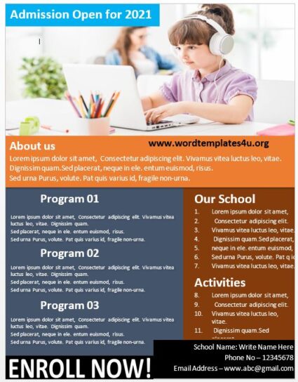 Educational Brochure Templates - Word Templates