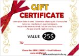 20 Free Printable Gift Certificate templates in MS Word Format