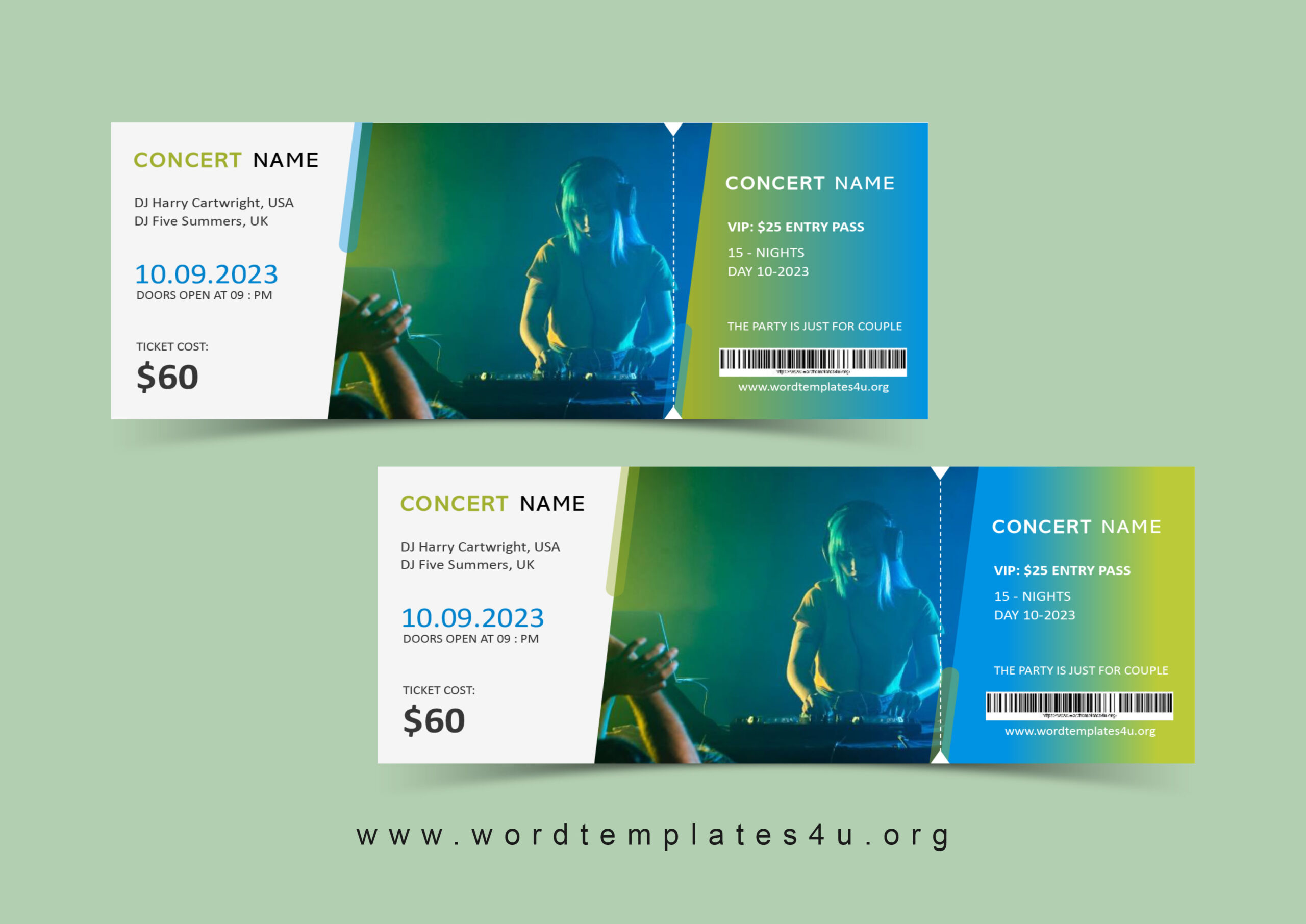 Concert-Ticket-Template-Vol-01-Preview - Word Templates