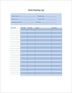 Reading-Log-Template