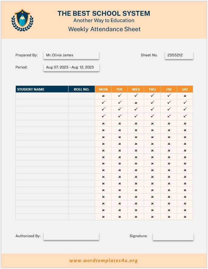 Sheet Template