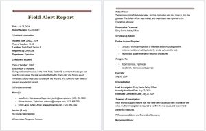 field report template ms word