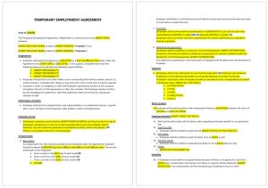 free employment contract template