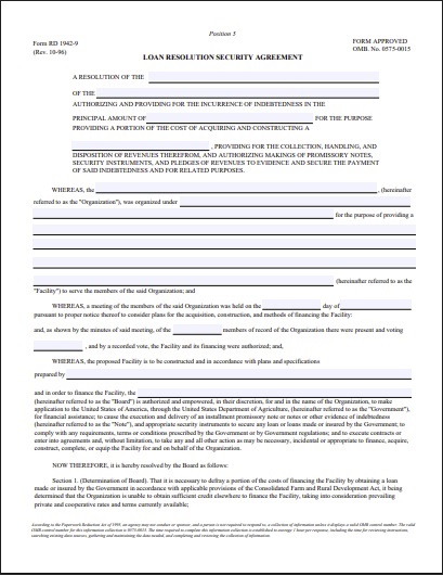 vehicle security agreement form