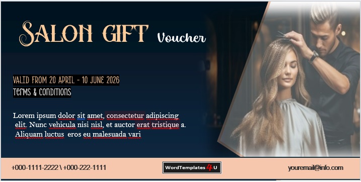free salon gift voucher template